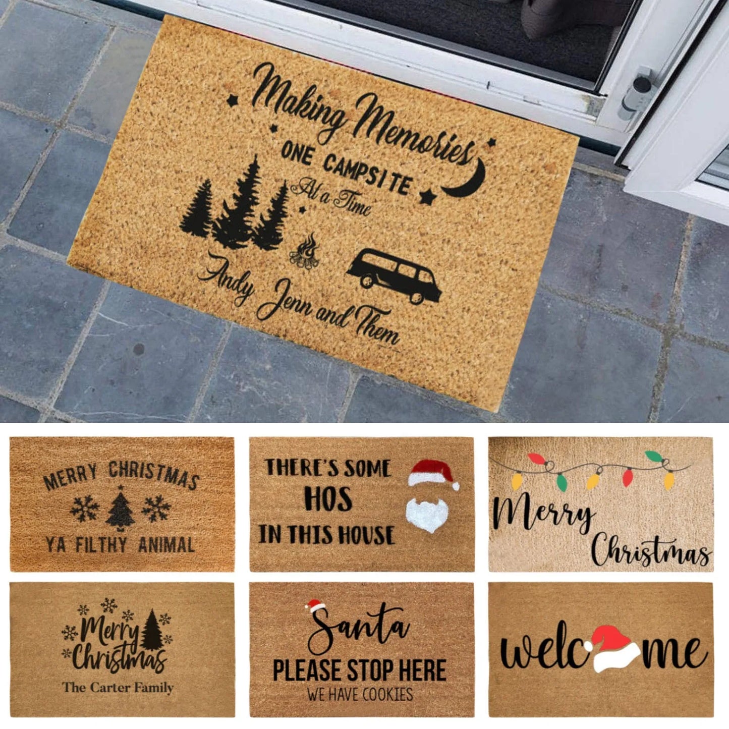 Christmas Welcome Mat, Non-slip