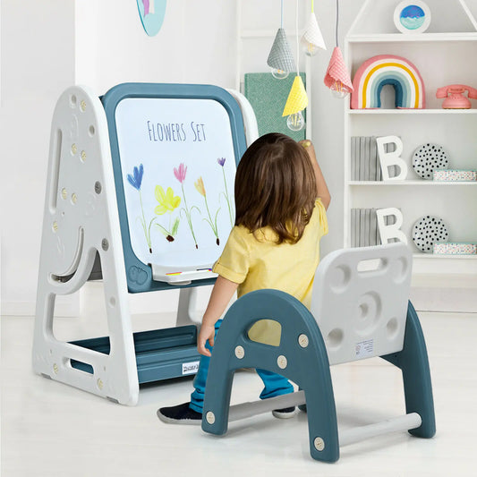 Adjustable Kids Easel with Chair