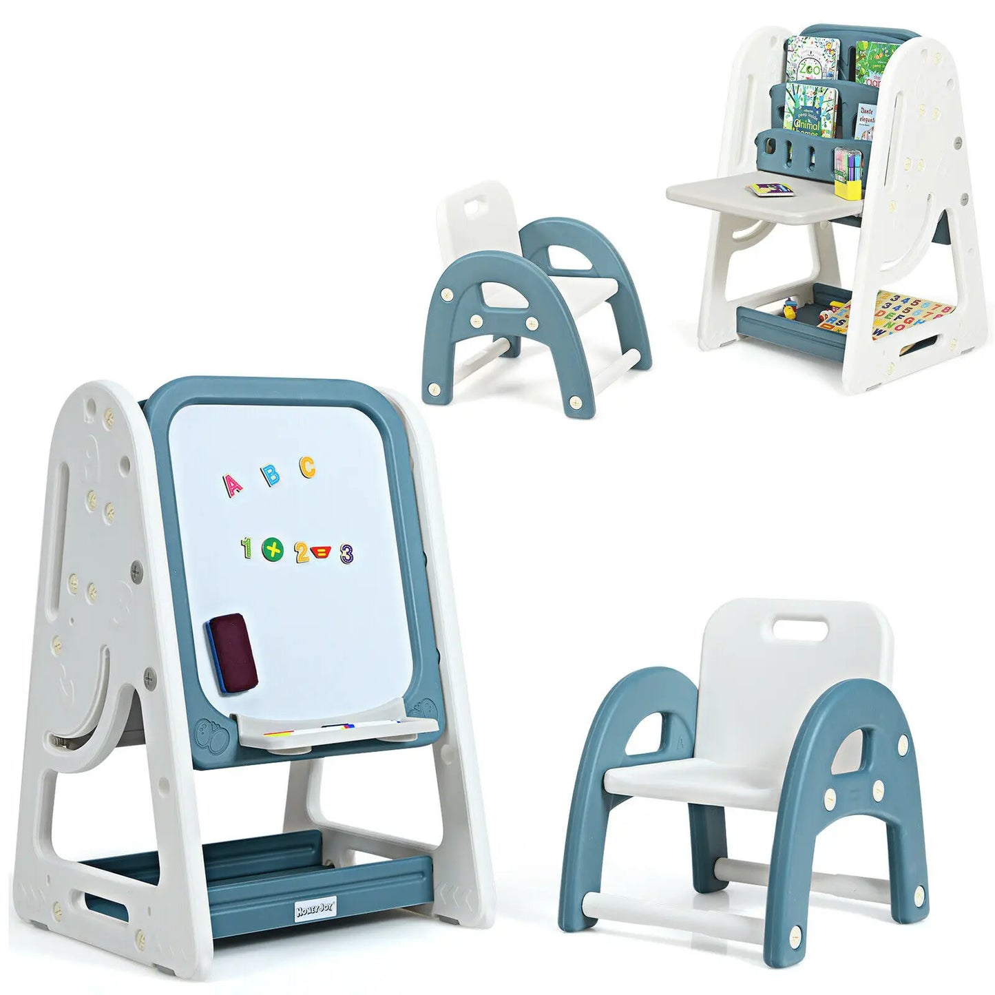 Adjustable Kids Easel with Chair