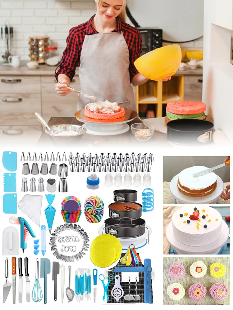 Ultimate DIY Cake Decorating Kit, 458 Pcs