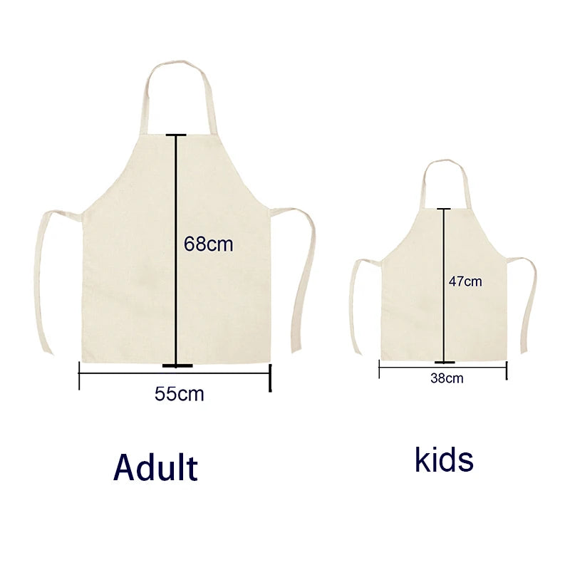 Cotton Linen Kitchen Aprons