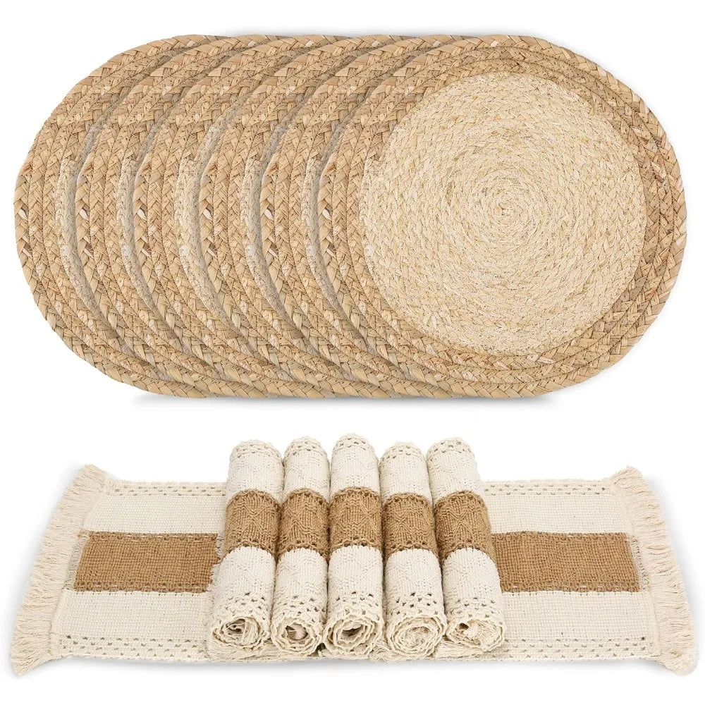 Woven Boho Placemat Set