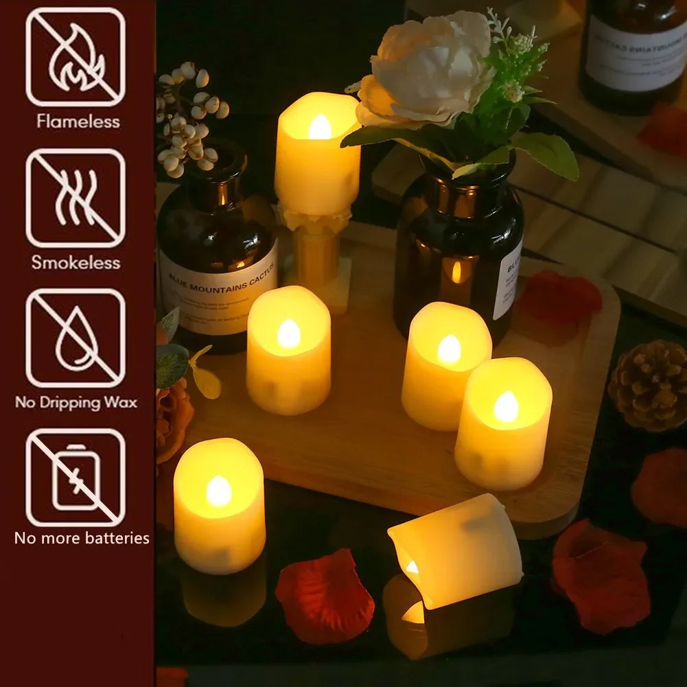 Flameless Remote Control Rechargeable Candles