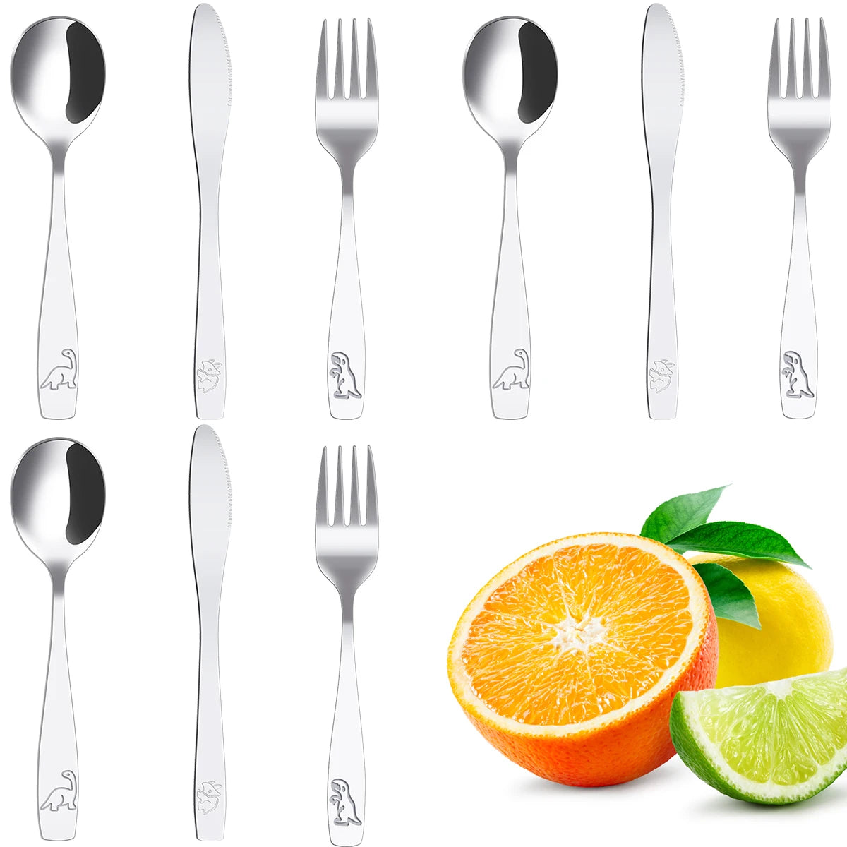 15Pcs Kids Silverware