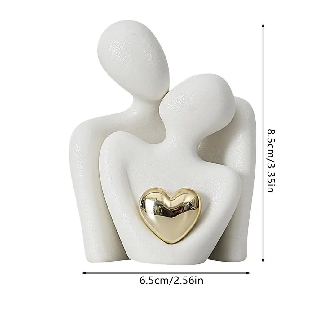 Decorative Abstract Couple Figurine