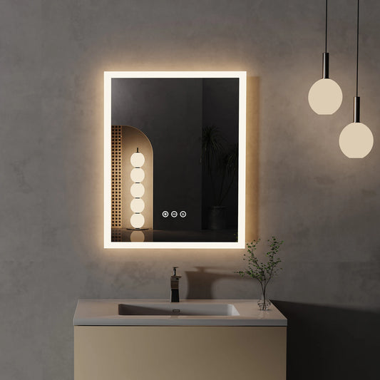 LED Anti-Fog Lighted Bathroom Mirror