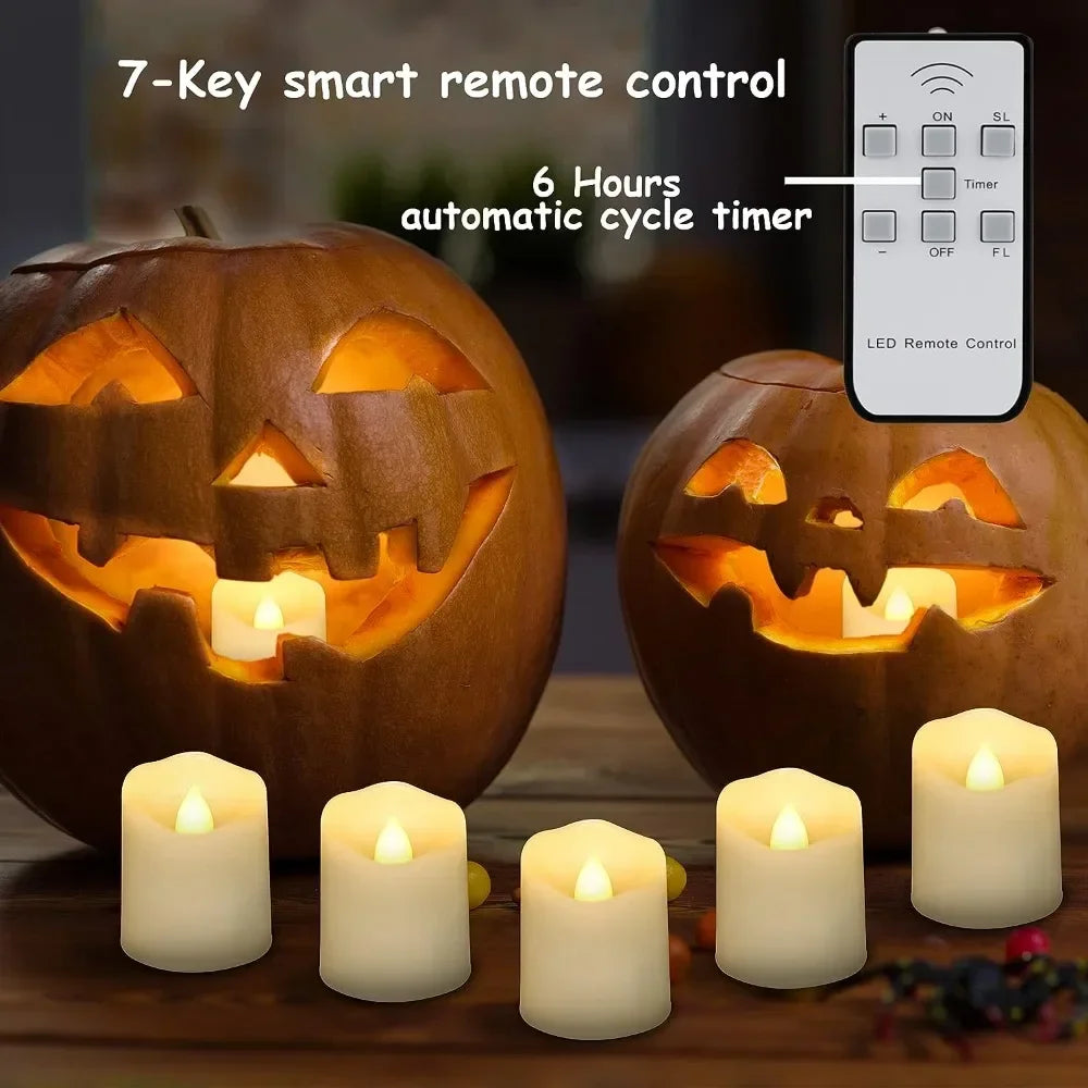 Flameless Remote Control Rechargeable Candles