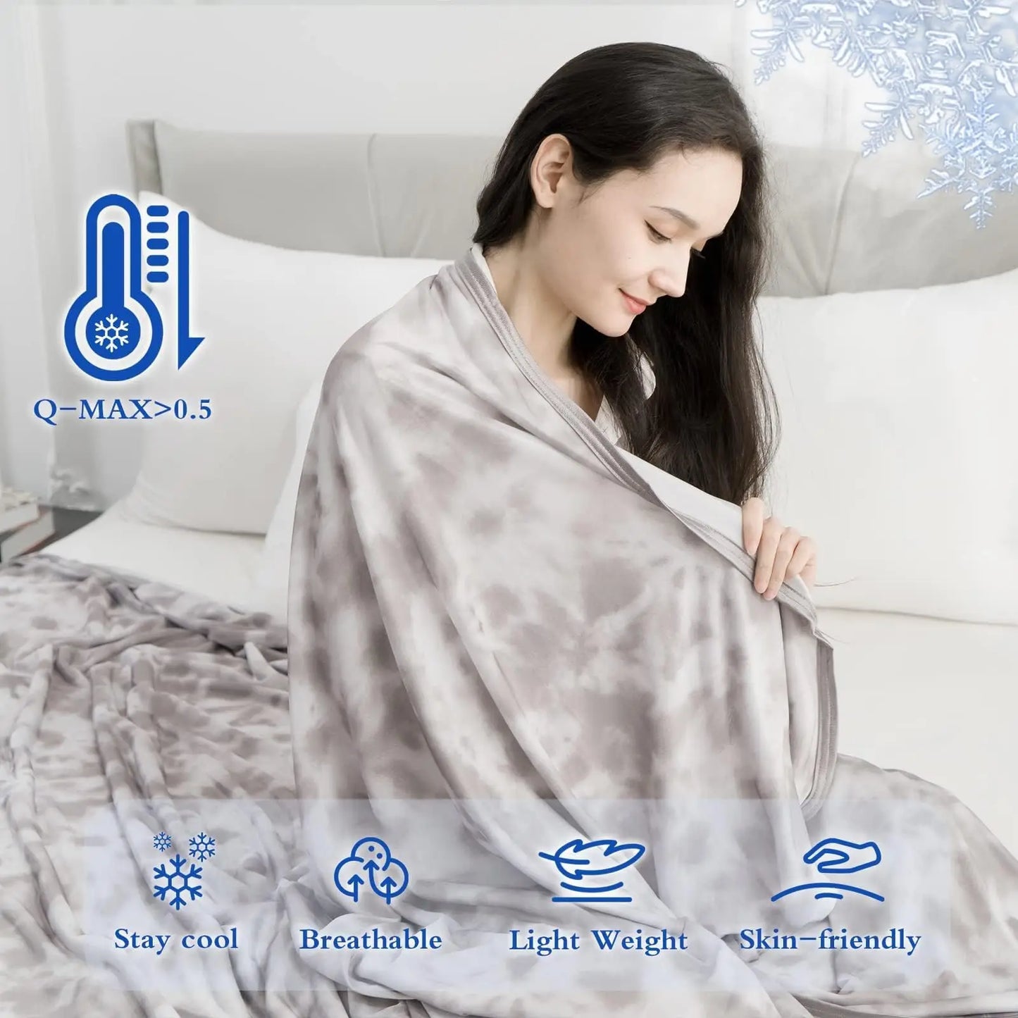 Double Sided Cold Effect Cooling Blanket