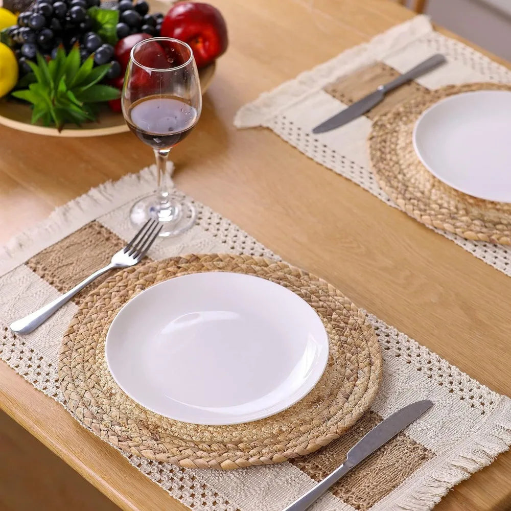 Woven Boho Placemat Set