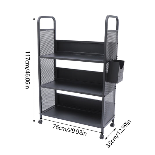 3 Tier Rolling Book Cart