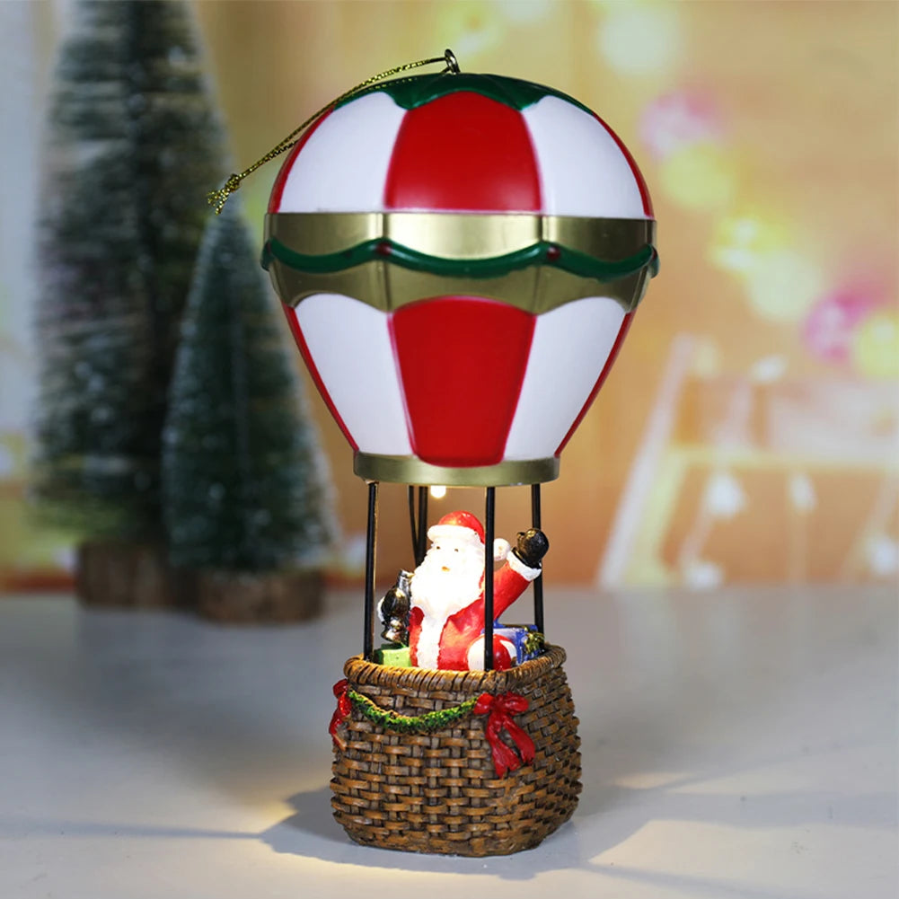 LED Snowman Hot Air Balloon Ornaments