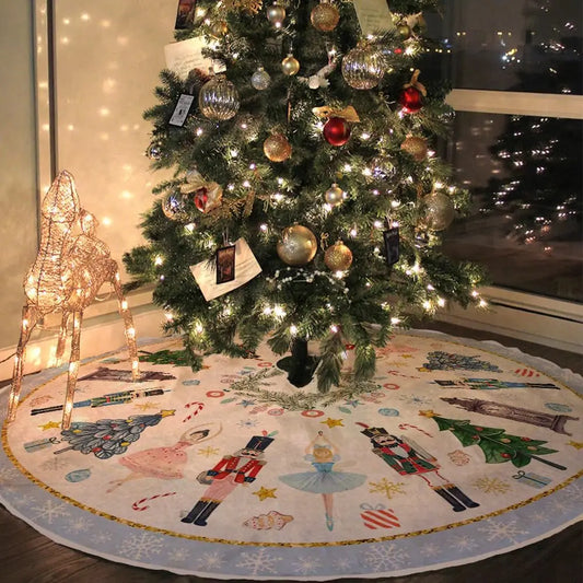 Nutcracker Christmas Tree Skirt, 48"