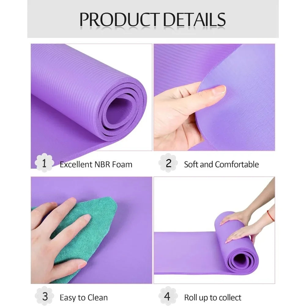 Non Slip Yoga Mat, Set of 2