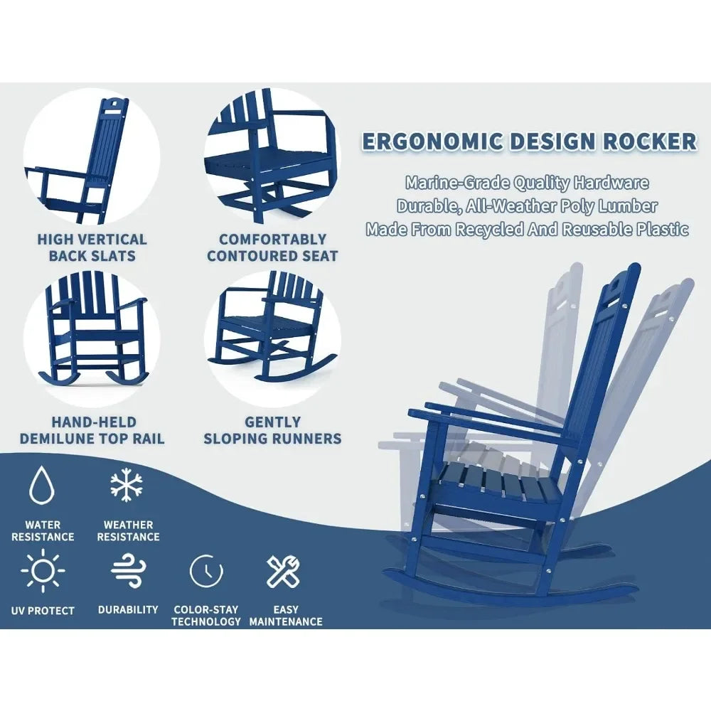 High Back All-Weather Rocking Chair