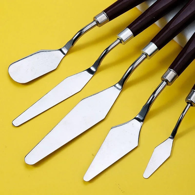 Stainless Steel Oil Painting Knives, 7 pcs