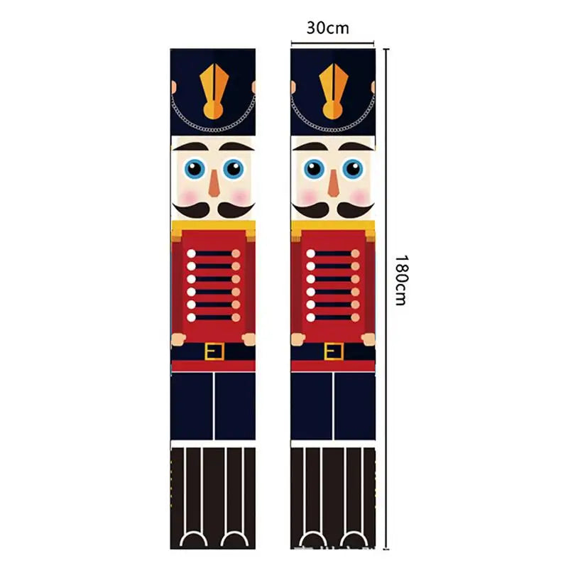 Nutcracker Front Door Holiday Banner