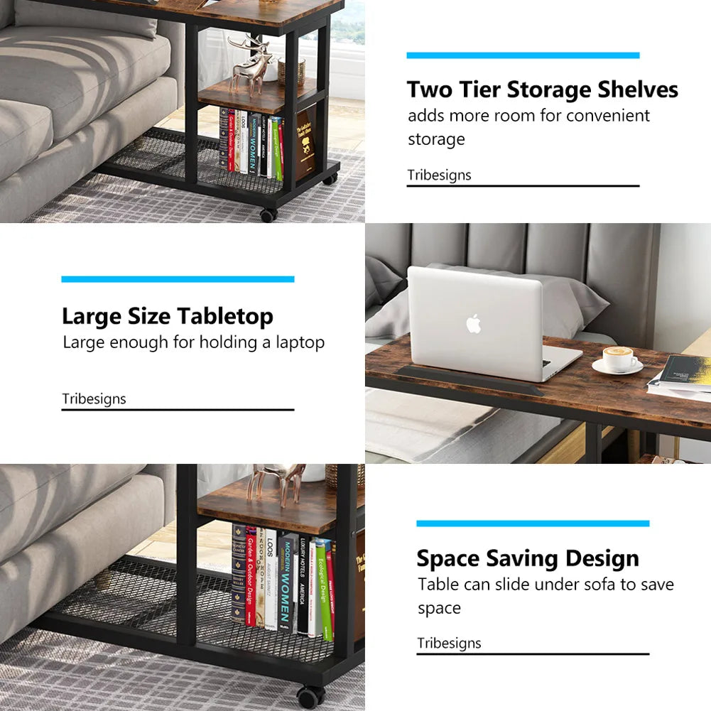 Modern 3-Layer Storage table, set of 2