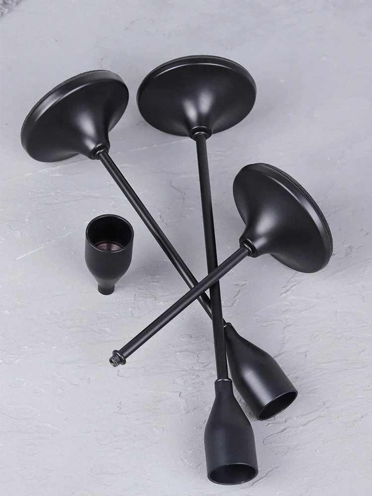 European Style Metal Candle Holders, 3 Pcs