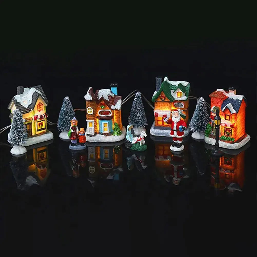 Mini Christmas Town, LED 12 Pcs