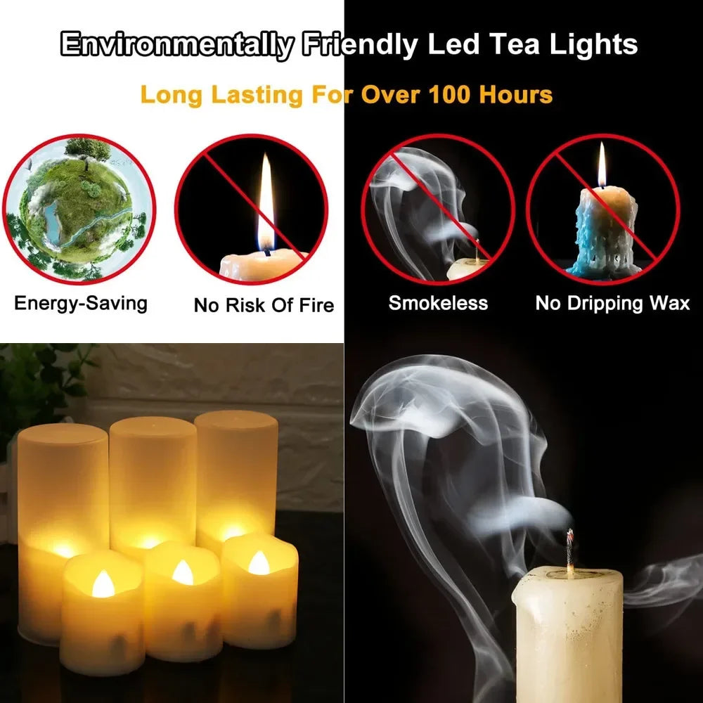 Flameless Remote Control Rechargeable Candles