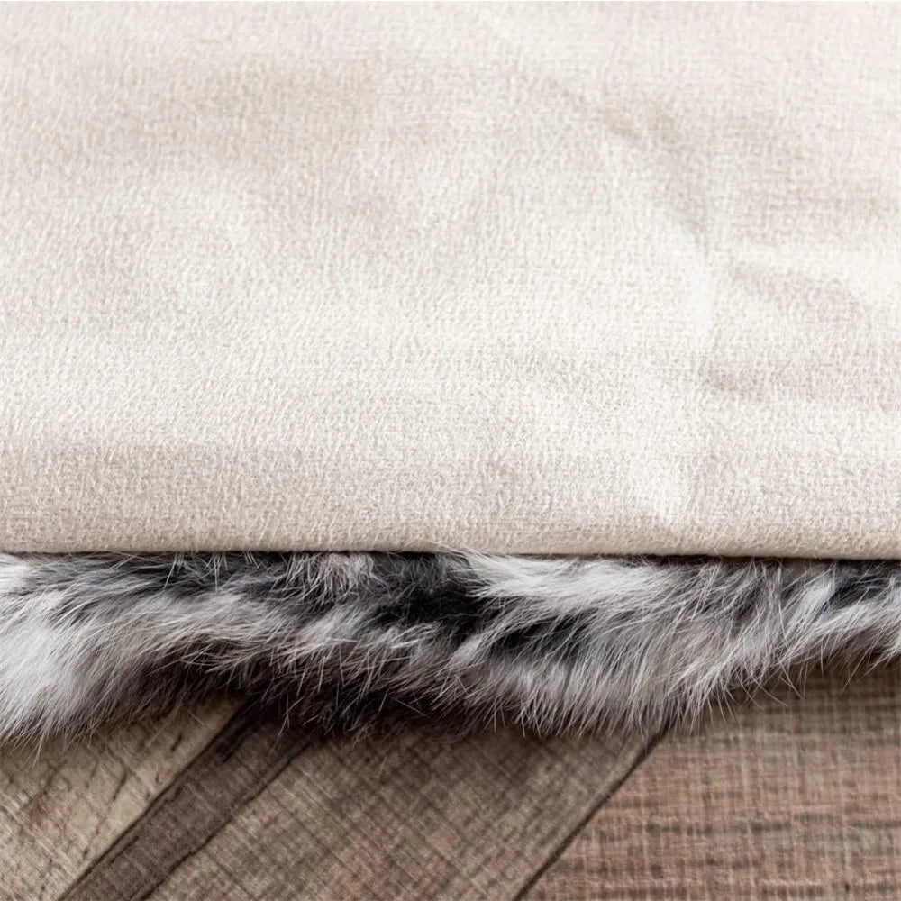 Plush Fur Throw Blanket, 60 x 80"