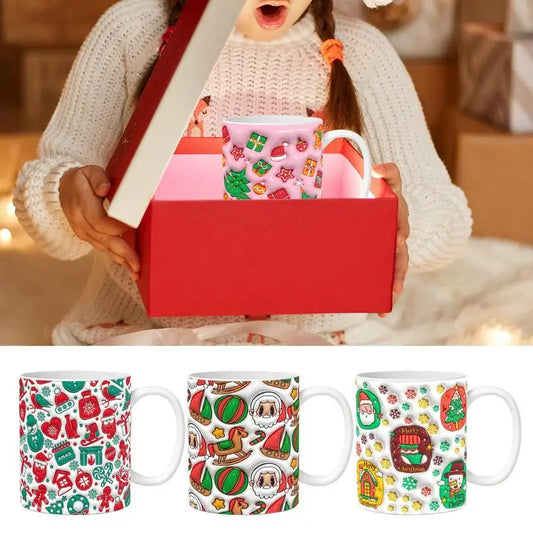 3D Christmas Mugs