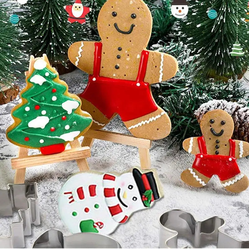 Stainless Steel  Christmas Cookie Stamps