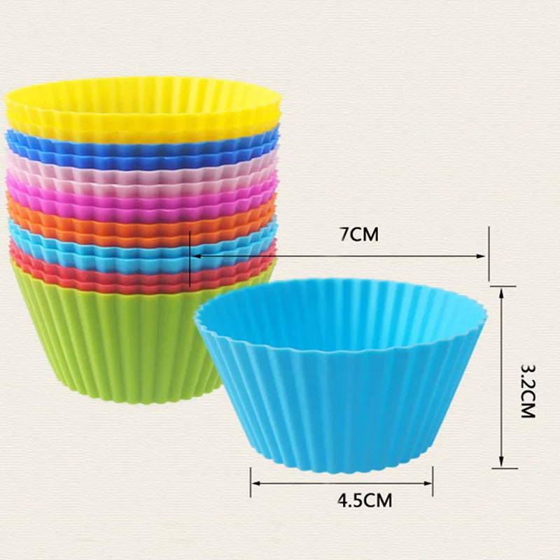 Silicone Baking Cups, 12 Pcs