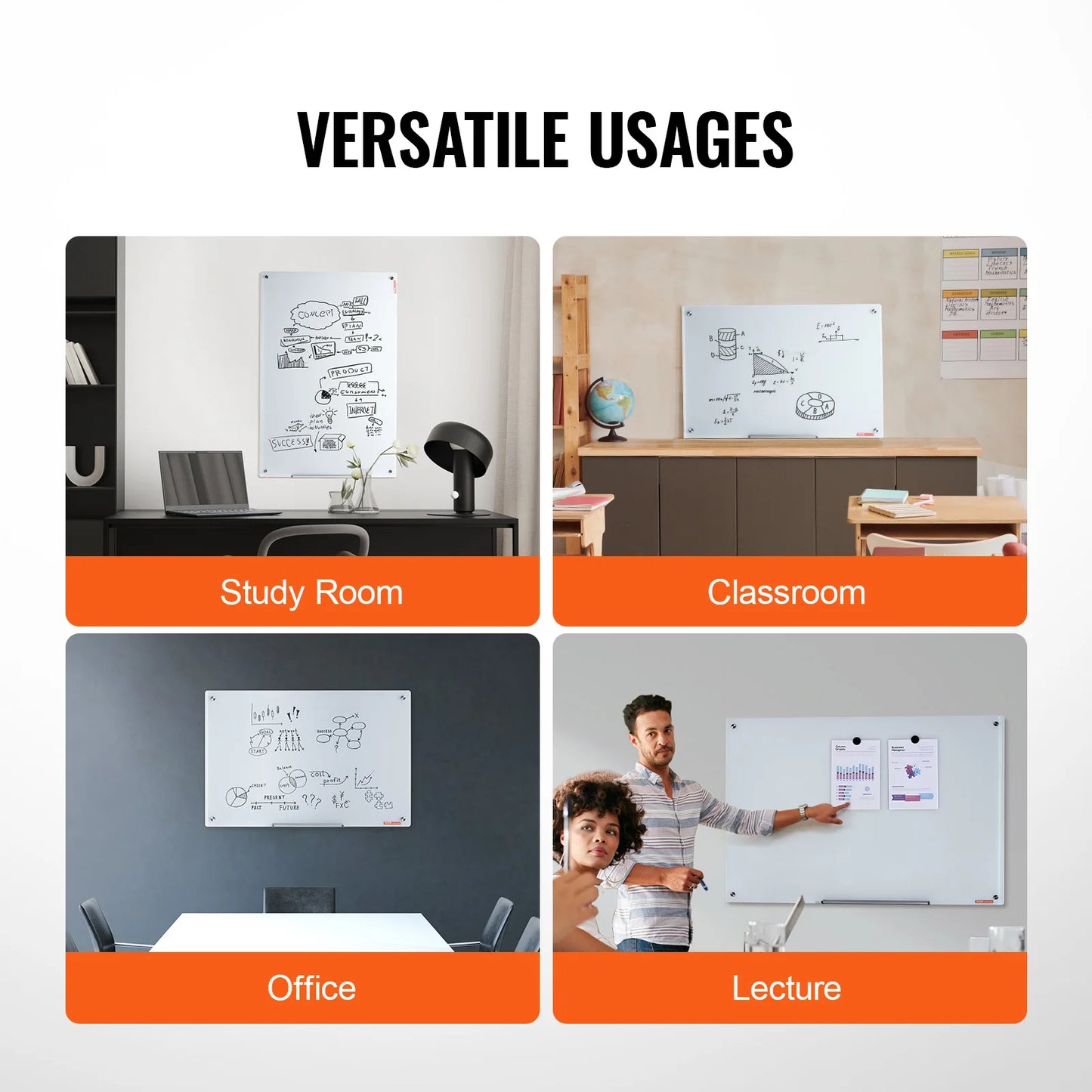 Magnetic Glass Whiteboard