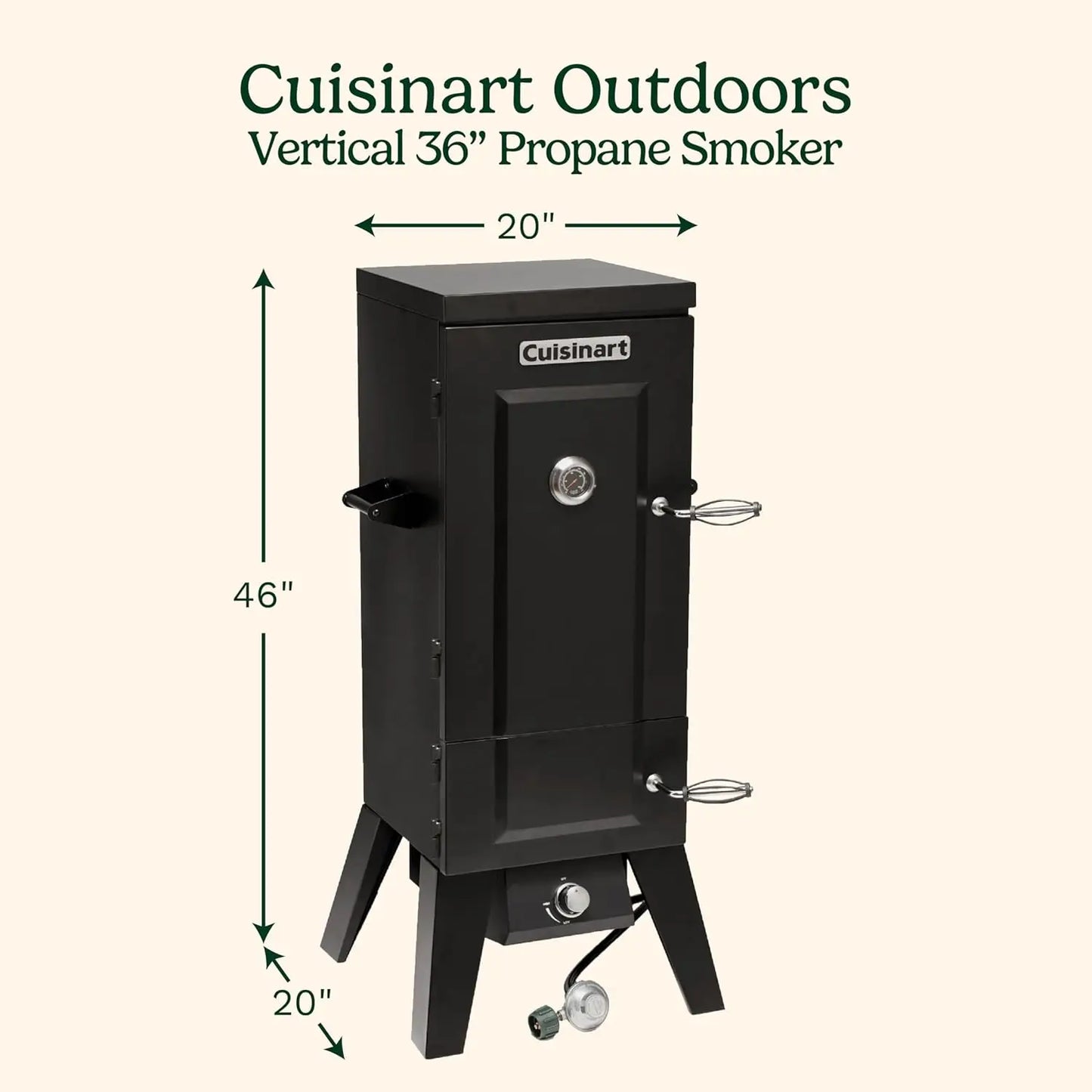 Vertical Propane Smoker, 36"