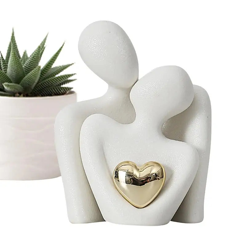 Decorative Abstract Couple Figurine