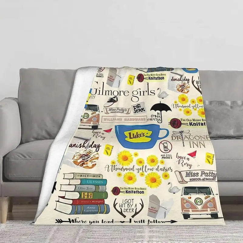 Novelty Printed Throw Blanket