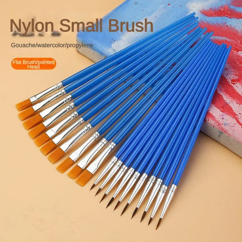 Nylon Hair Paint Brush Set, 10/20/50 pcs