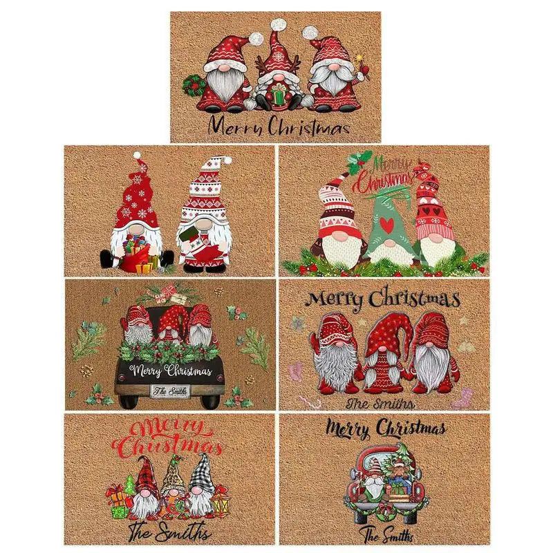 Christmas Gnome Decorative Doormat