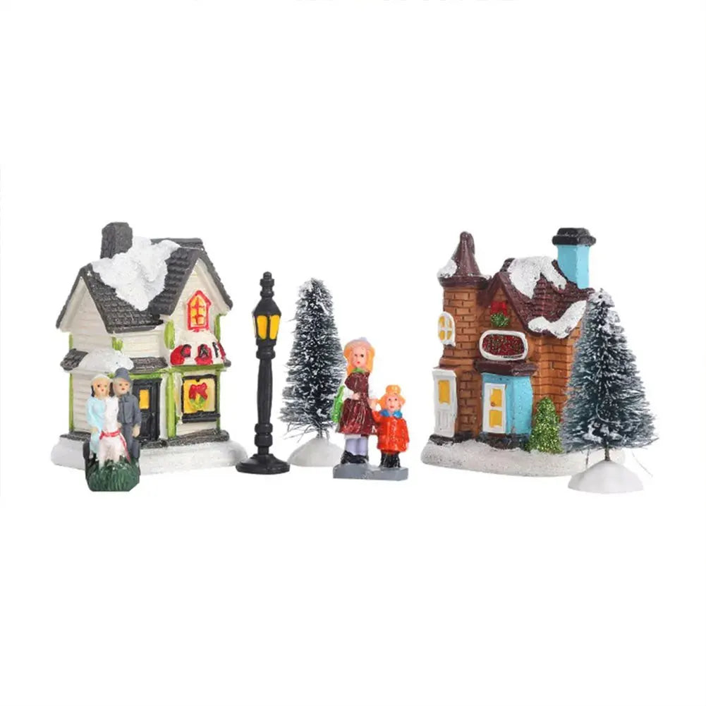 Mini Christmas Town, LED 12 Pcs