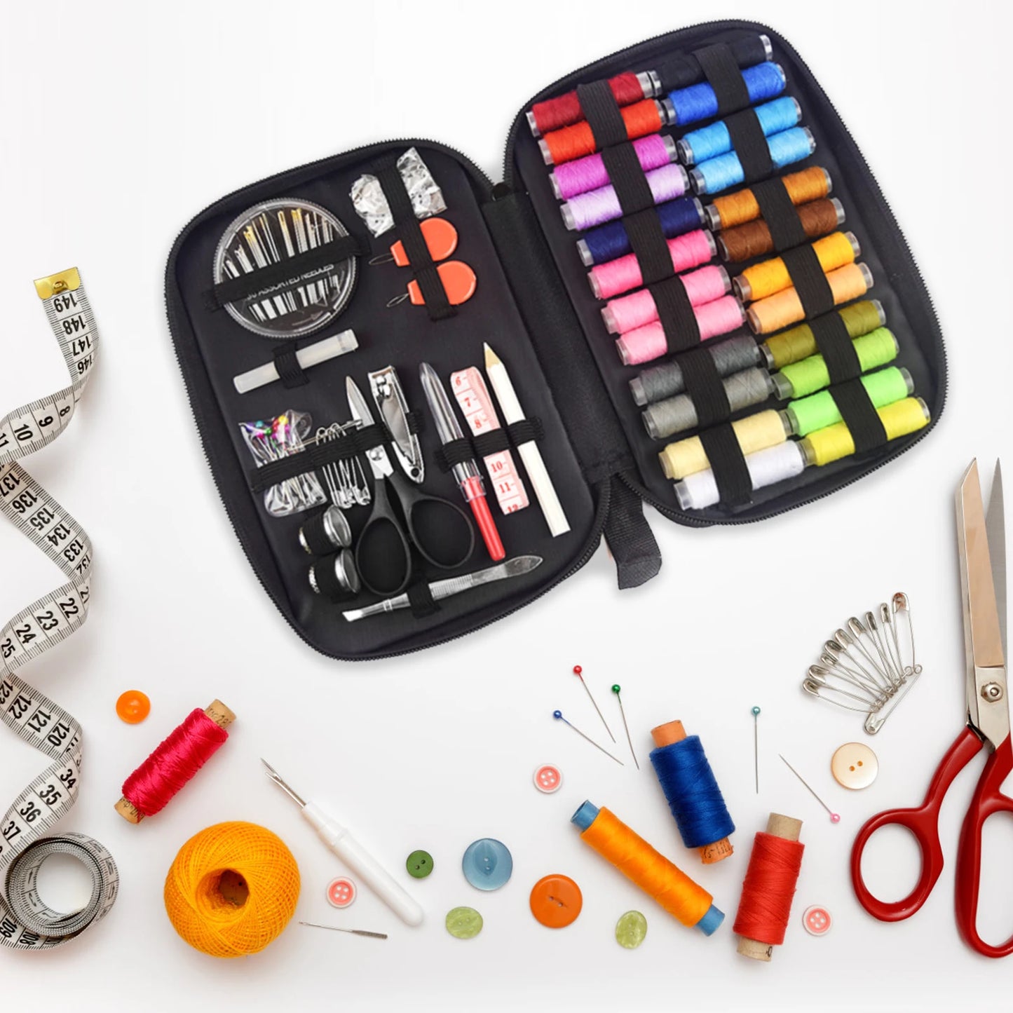 90-Piece Portable Sewing Kit