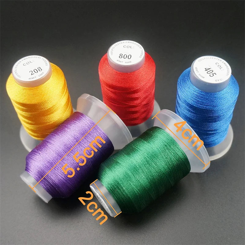 63 Colors Polyester Embroidery Thread Kit