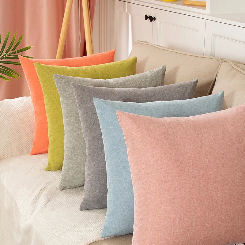 Nordic Style Linen Sofa Pillow