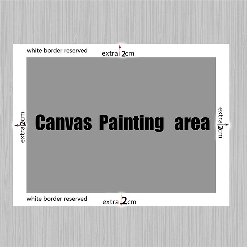 Frameless Landscape Painting, 3 Pcs Set