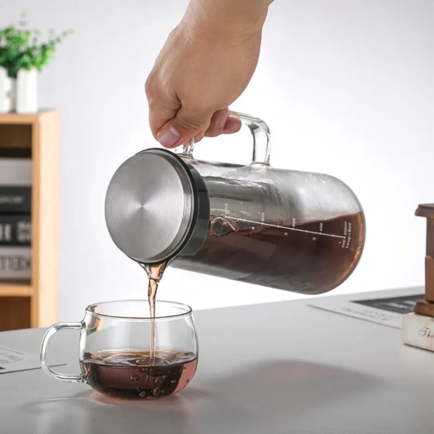 Glass Cold Brew Coffee Pot with Filter