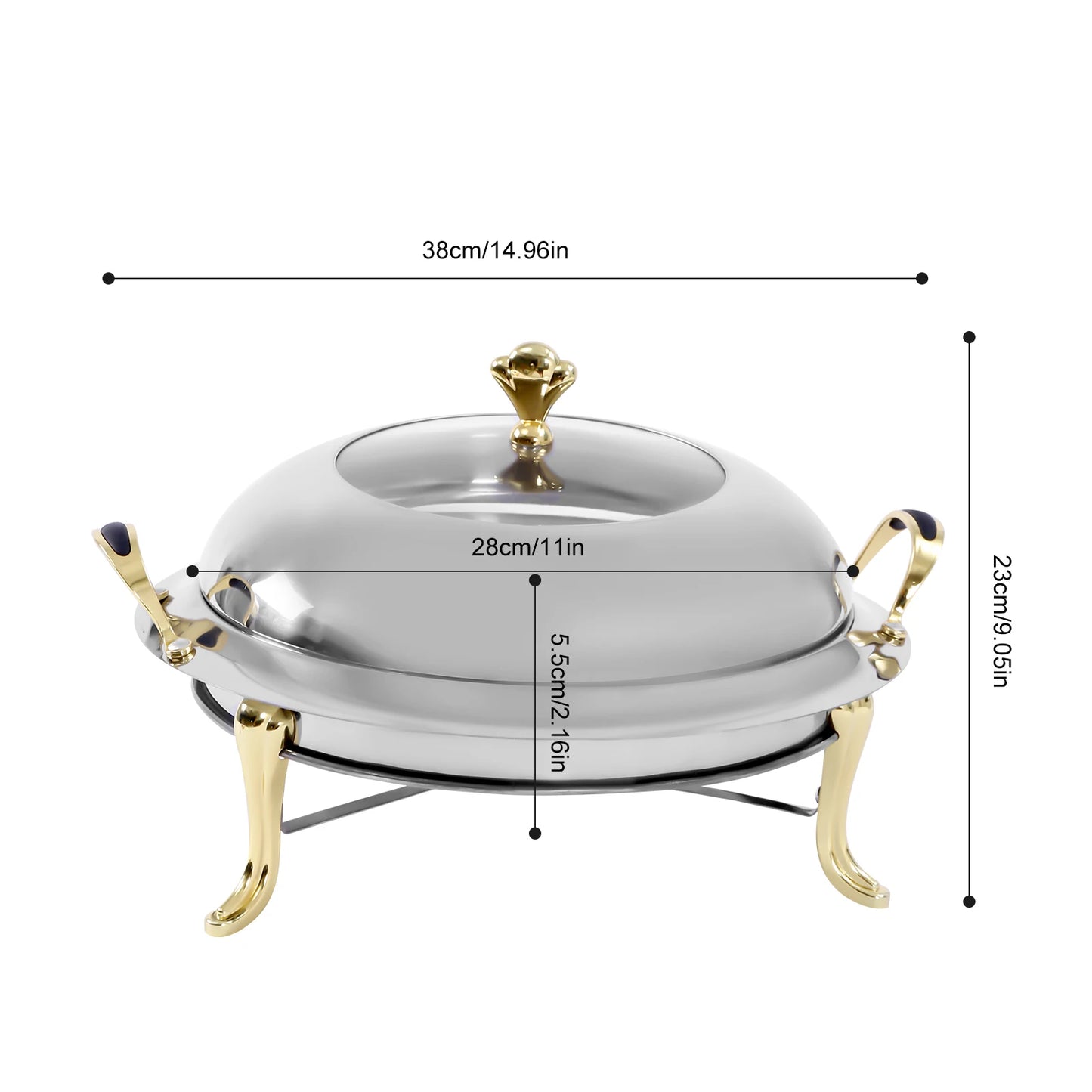 Stainless Steel Round Chafing Dish