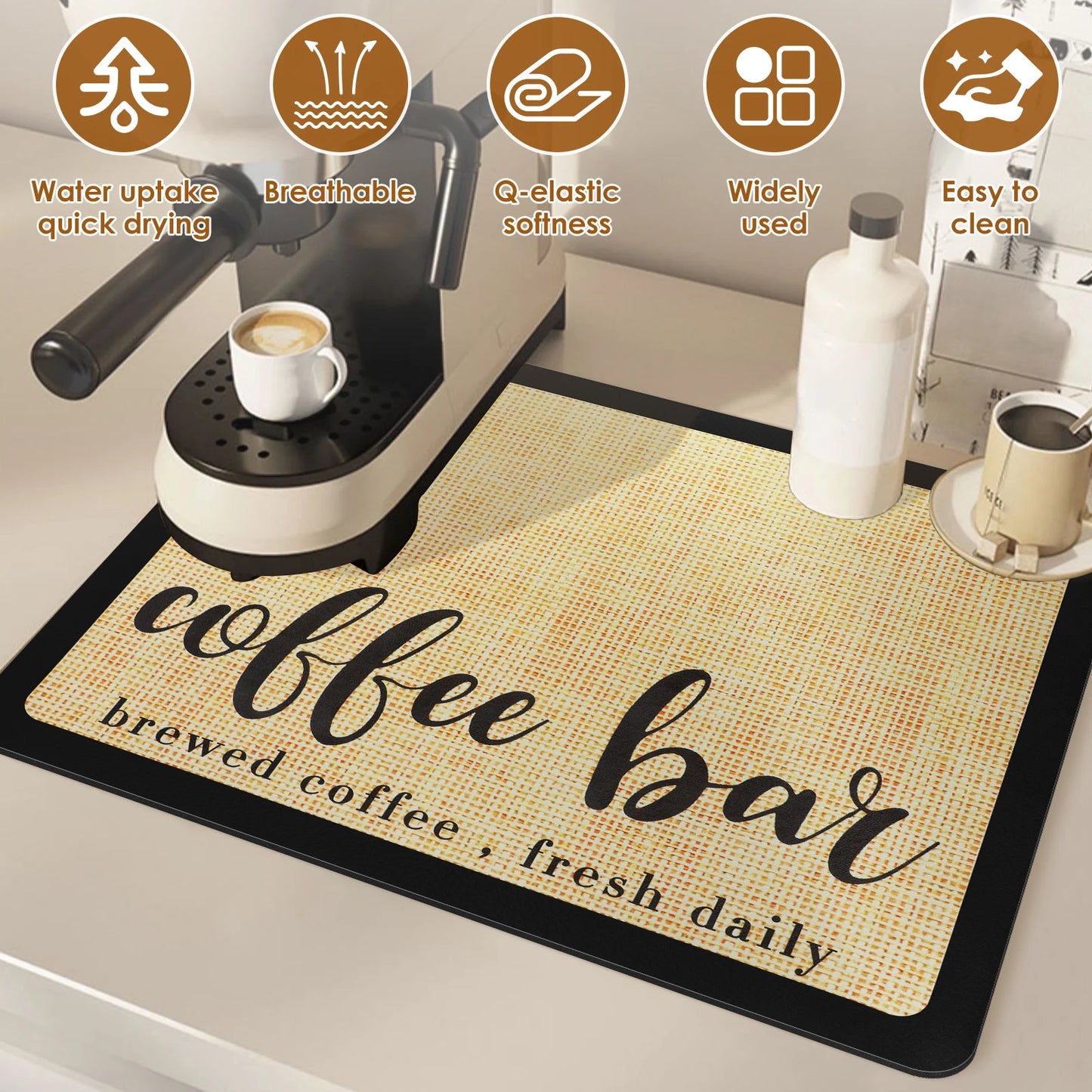 Coffee Maker Absorbent Mat