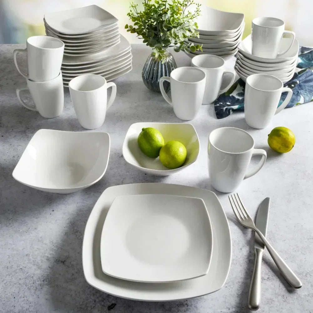 Square Dinnerware Se, 40-Piece