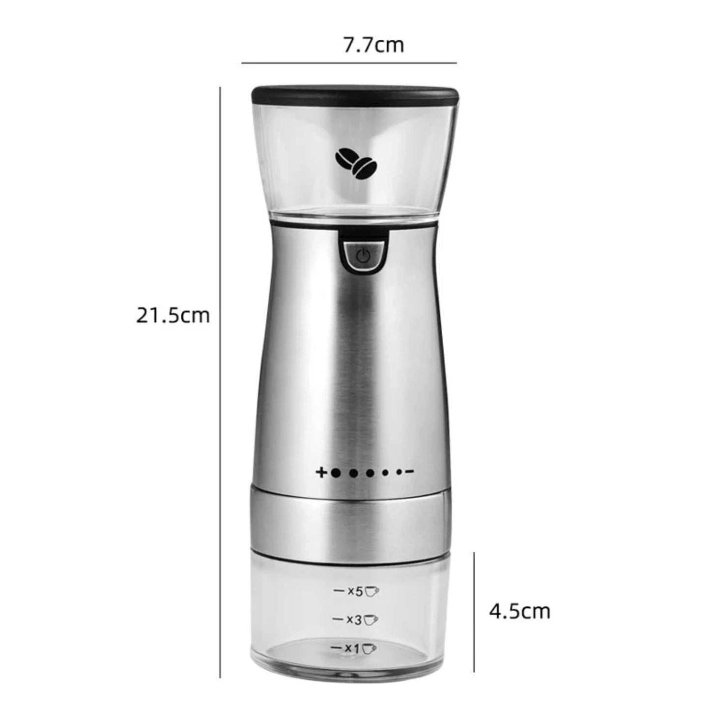 Stainless Steel USB Coffee Grinder