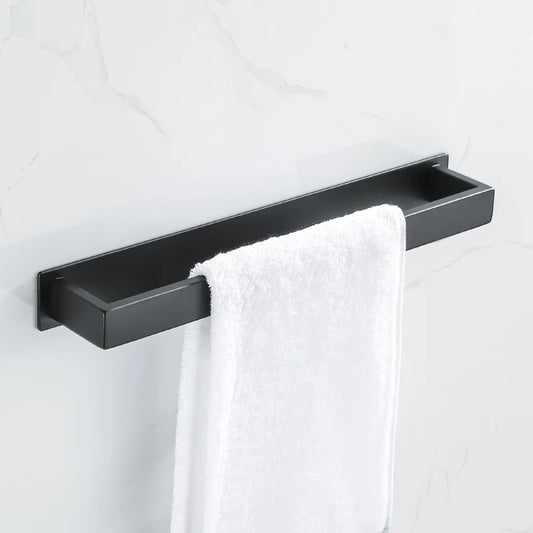 Black Stainless Steel Towel Holder