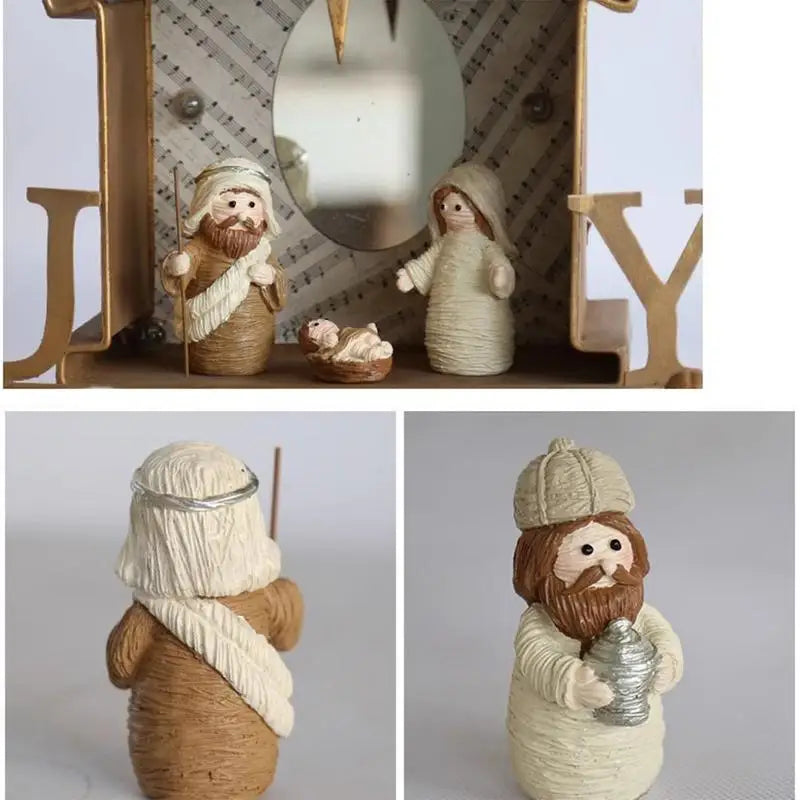 Christmas Nativity Scene Set, 10 Pcs