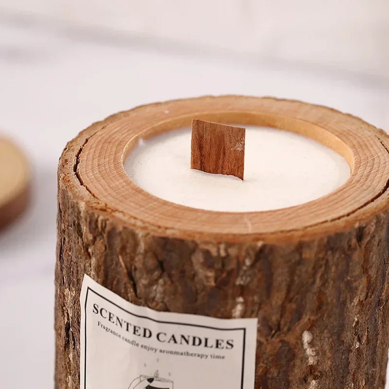 Wooden Scented Candle Living Room