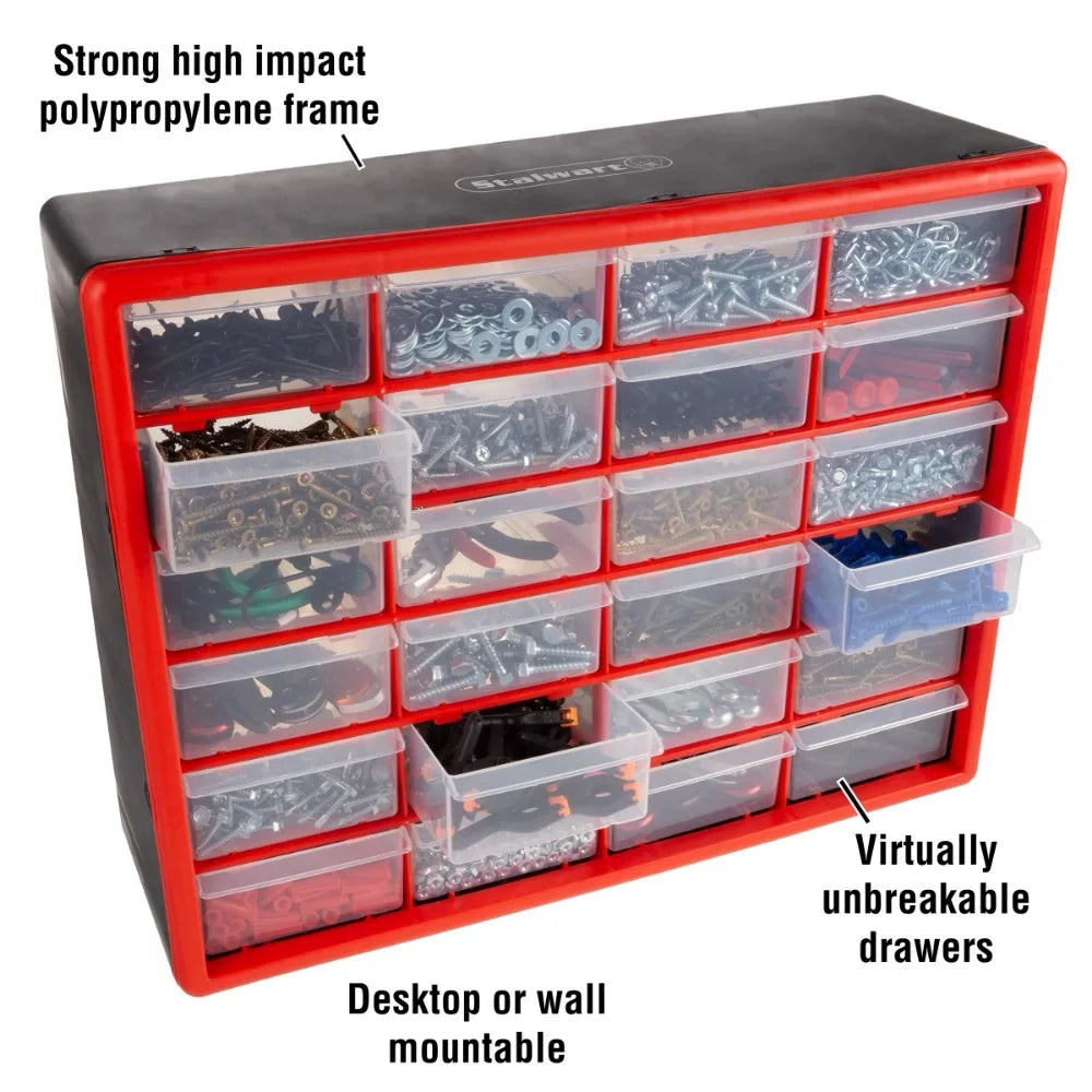 Plastic 24 Drawer Organizer