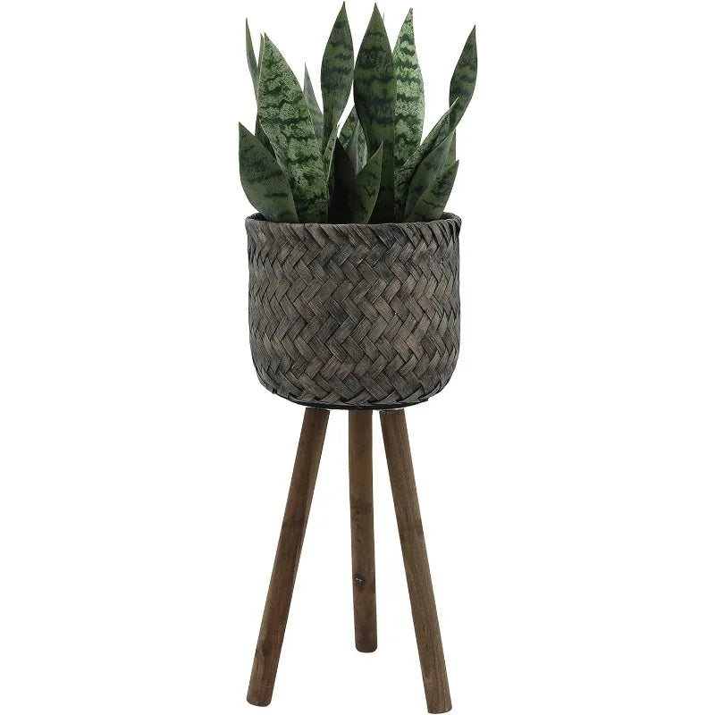 Bamboo Planter Basket, Set of 2, 19"/23" H