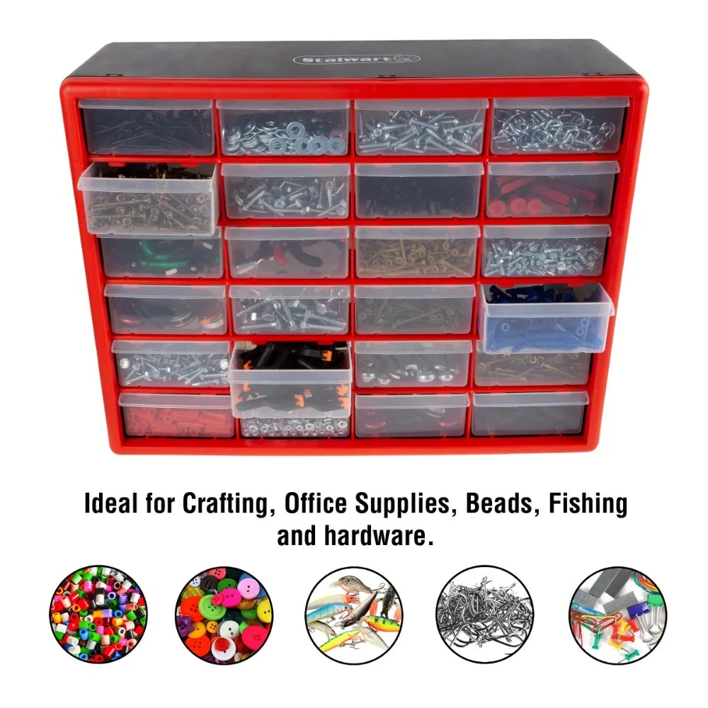 Plastic 24 Drawer Organizer